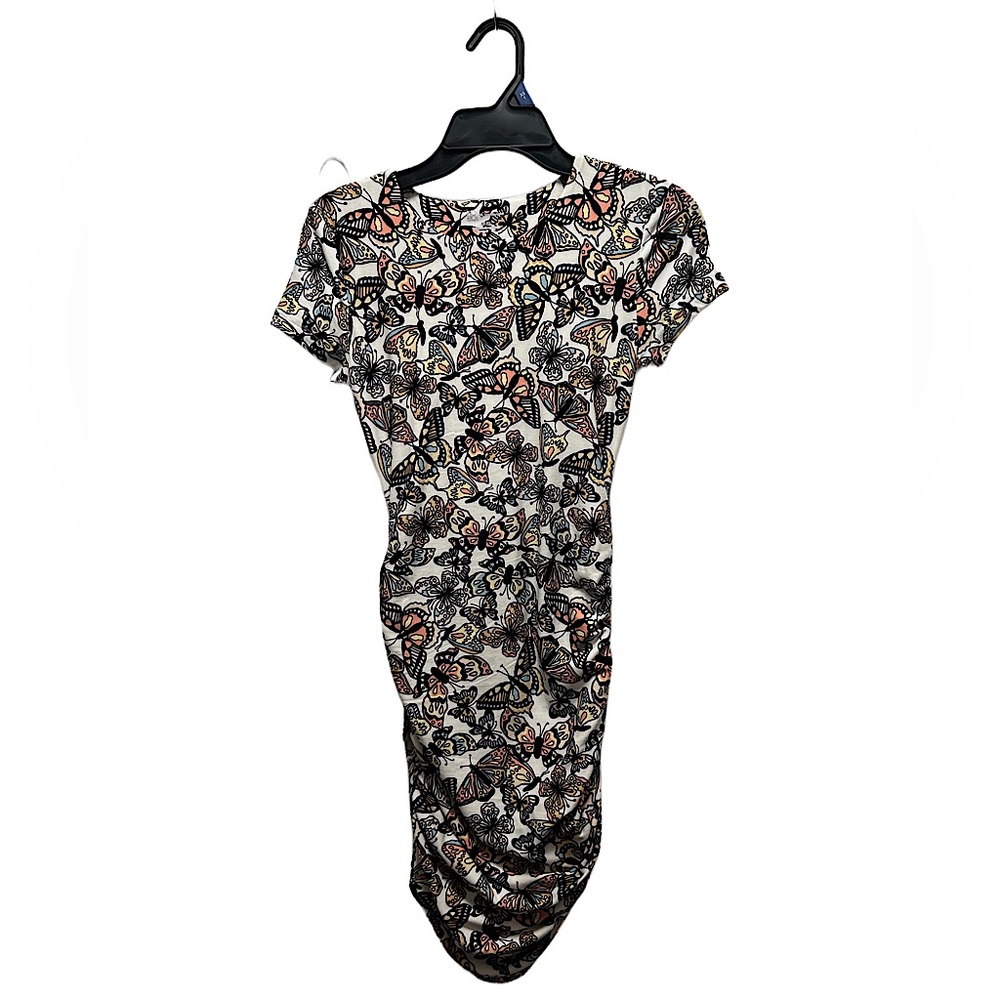 NWOT XS BUTTERFLY MIDI DRESS